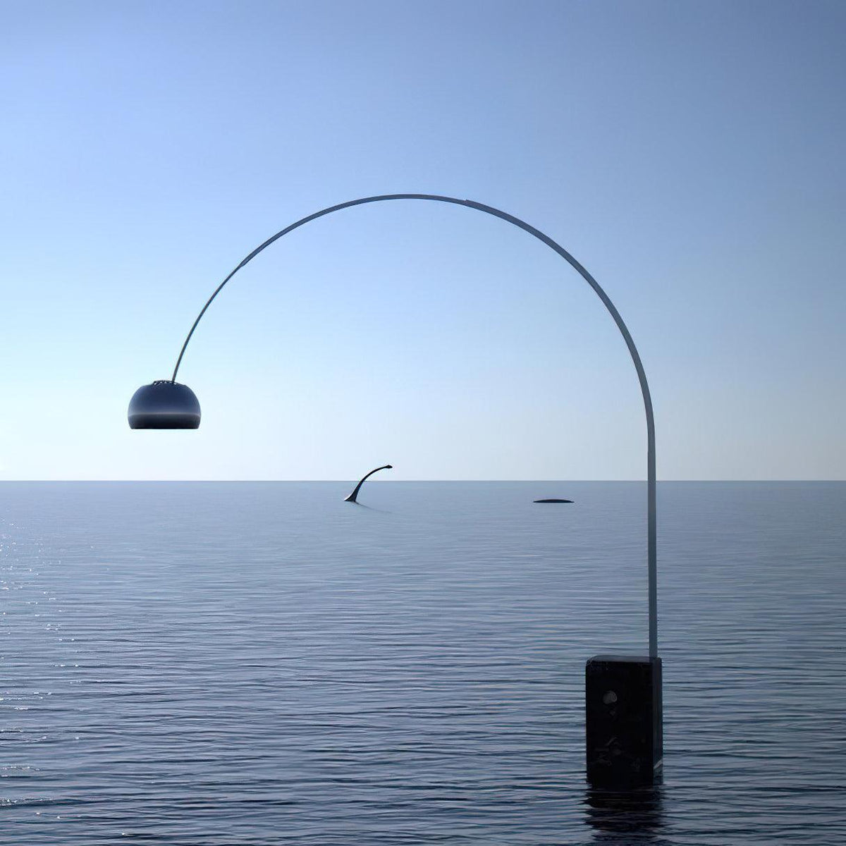 Parabola lampa stojąca
