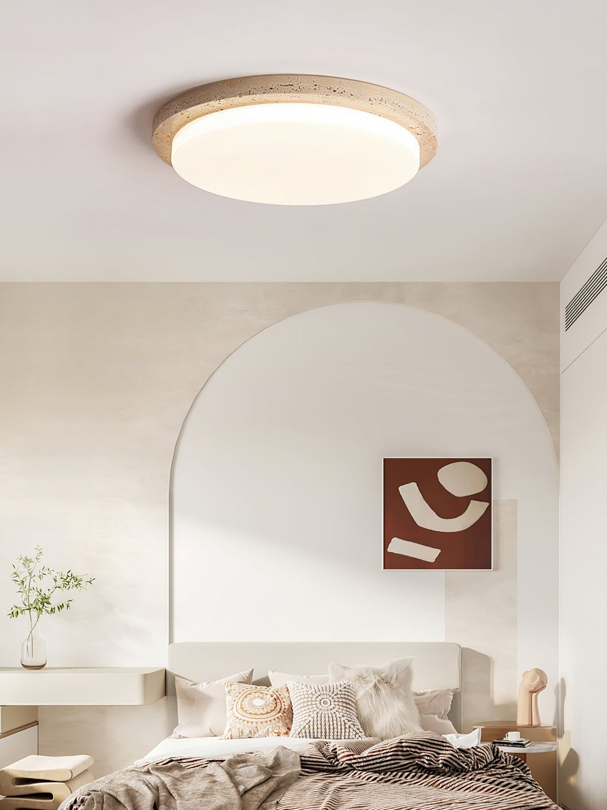 Tavisella sufitowa lampa z ramą z tawerninu o gładkim brzegu