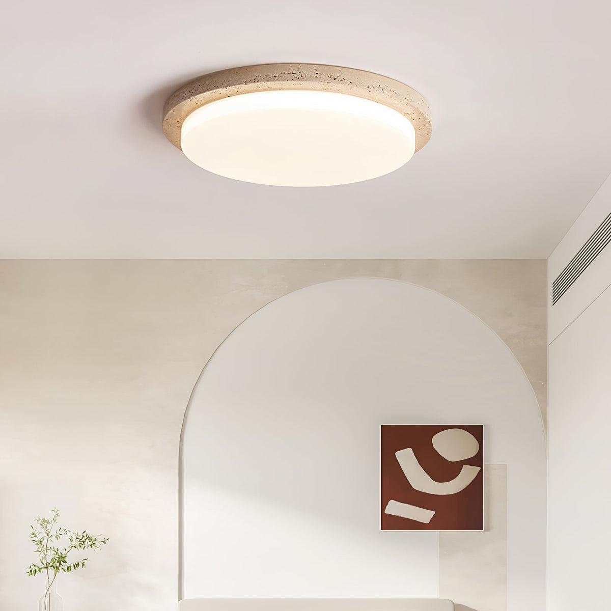 Tavisella sufitowa lampa z ramą z tawerninu o gładkim brzegu
