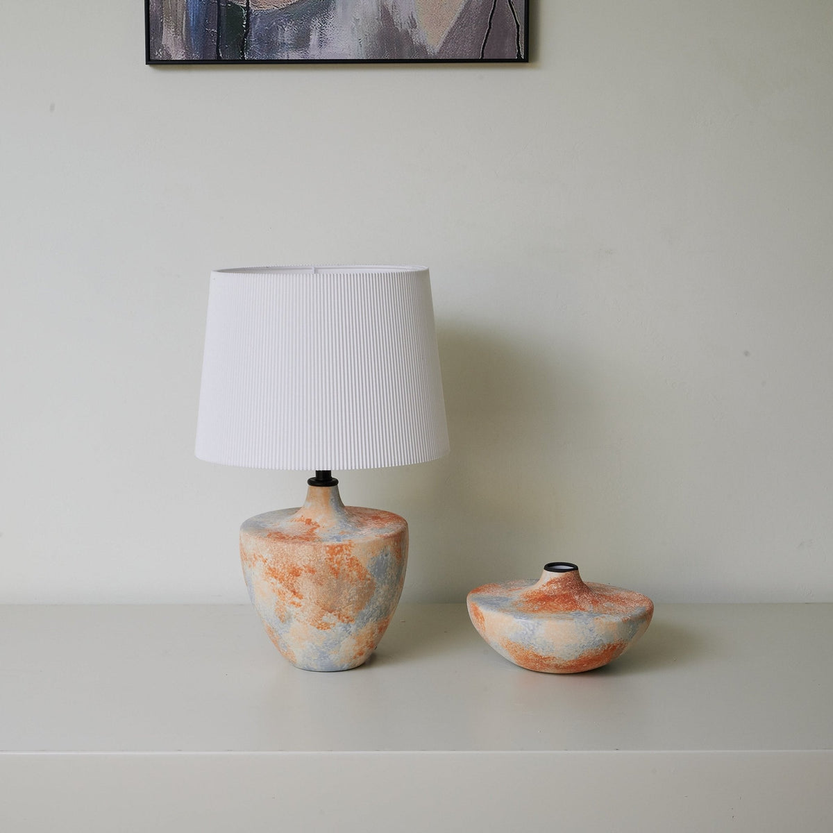 Aubrey nowoczesna lampa stołowa z ceramiką