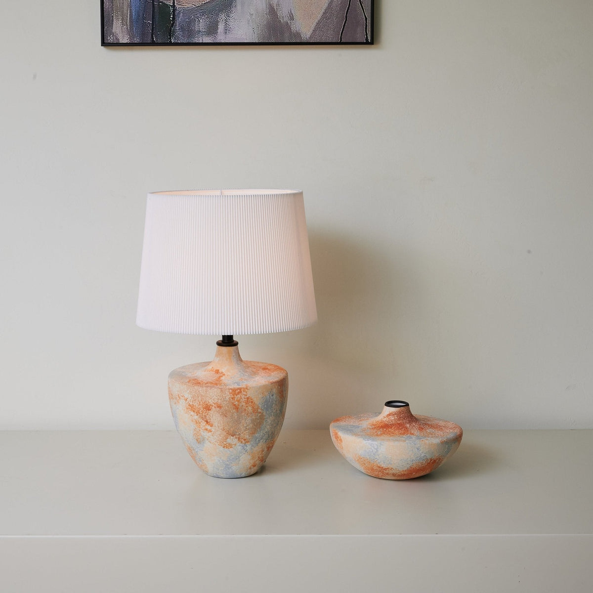Aubrey nowoczesna lampa stołowa z ceramiką