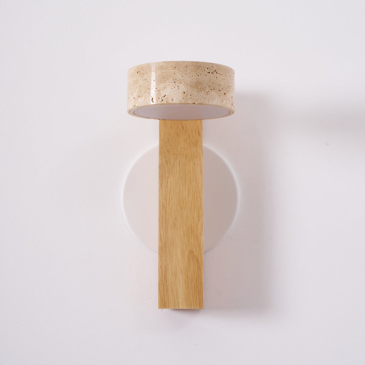 Tavalina Cylinder-Stack Travertine kinkiet