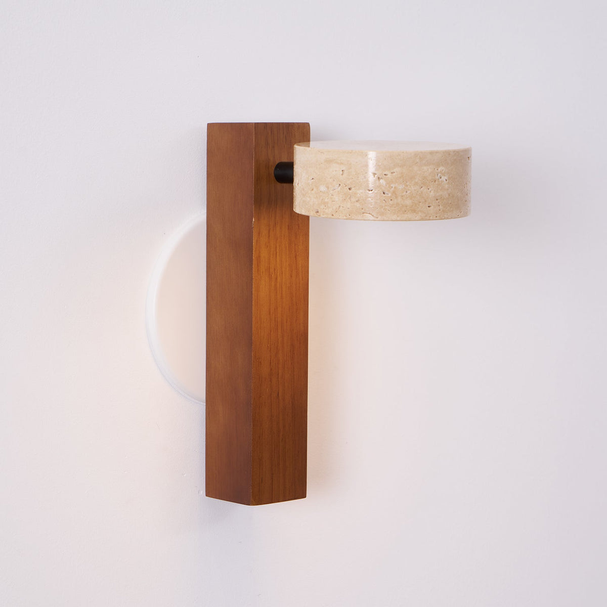 Tavalina Cylinder-Stack Travertine kinkiet