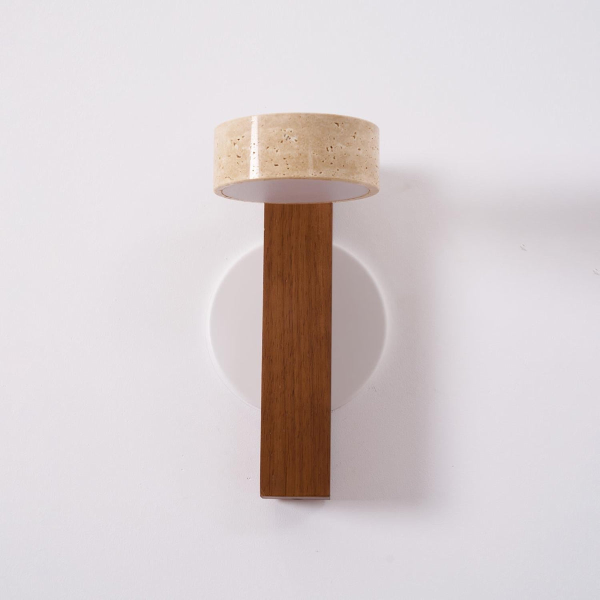 Tavalina Cylinder-Stack Travertine kinkiet
