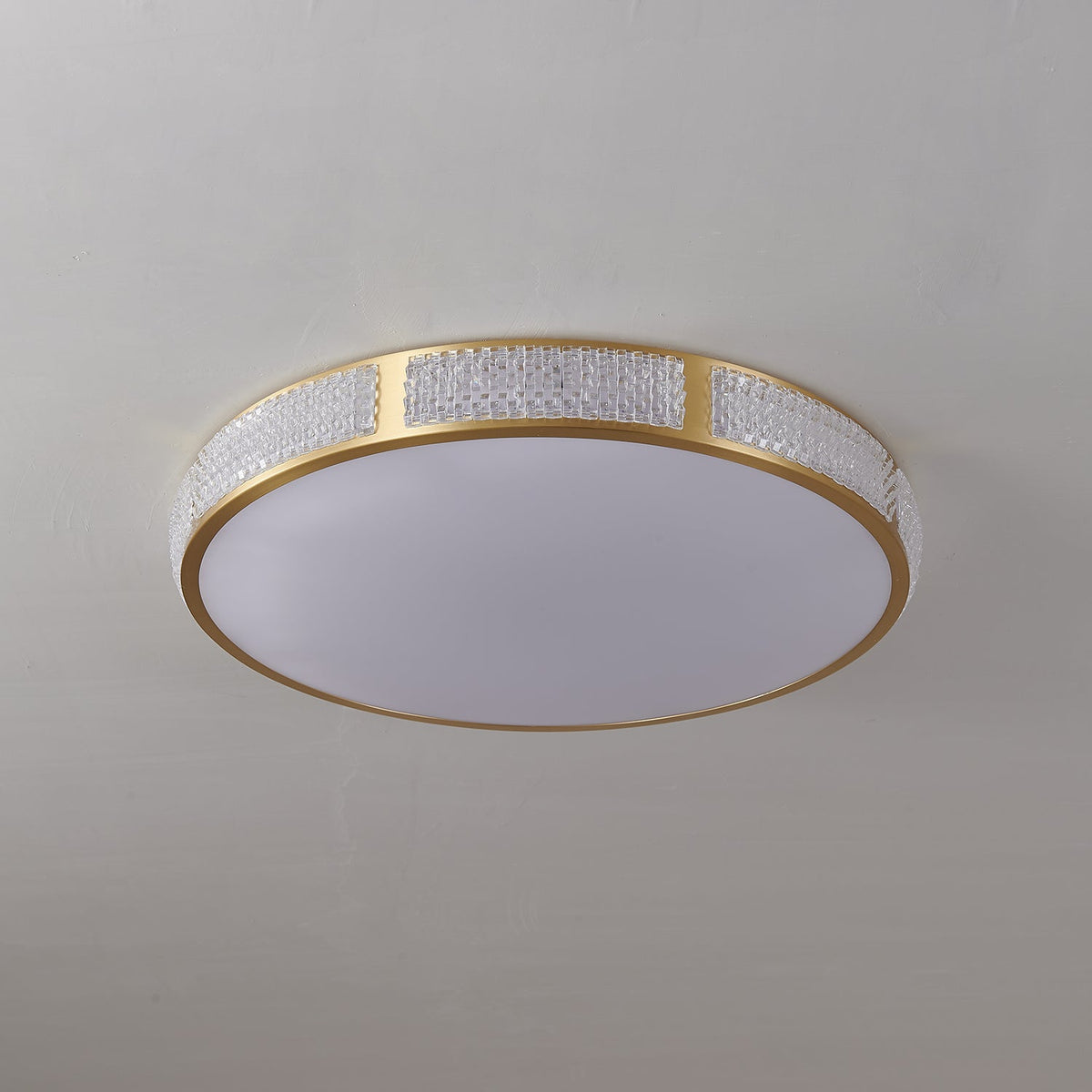 Oriuina lampa sufitowa miedziana akrylowa nowoczesna