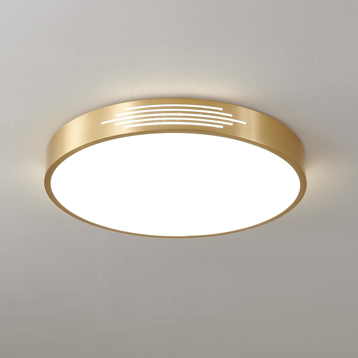 Oriuina lampa sufitowa miedziana akrylowa nowoczesna