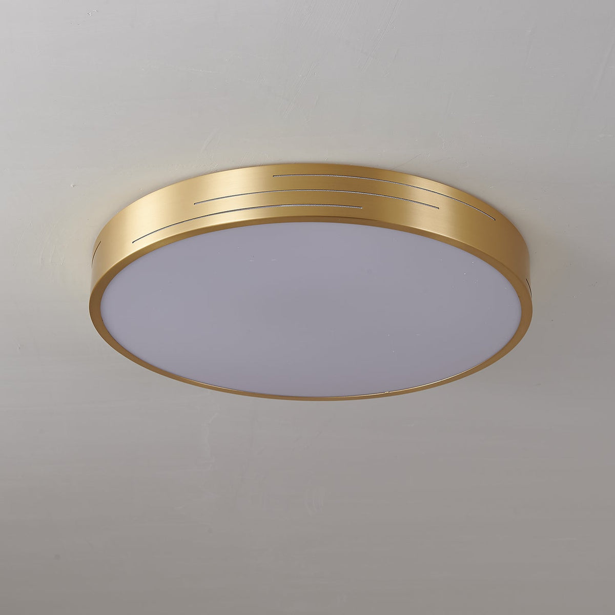 Oriuina lampa sufitowa miedziana akrylowa nowoczesna