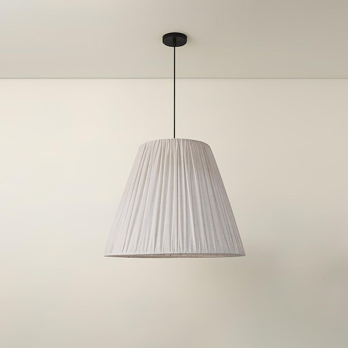 Docan wisząca lampa retro z płótna