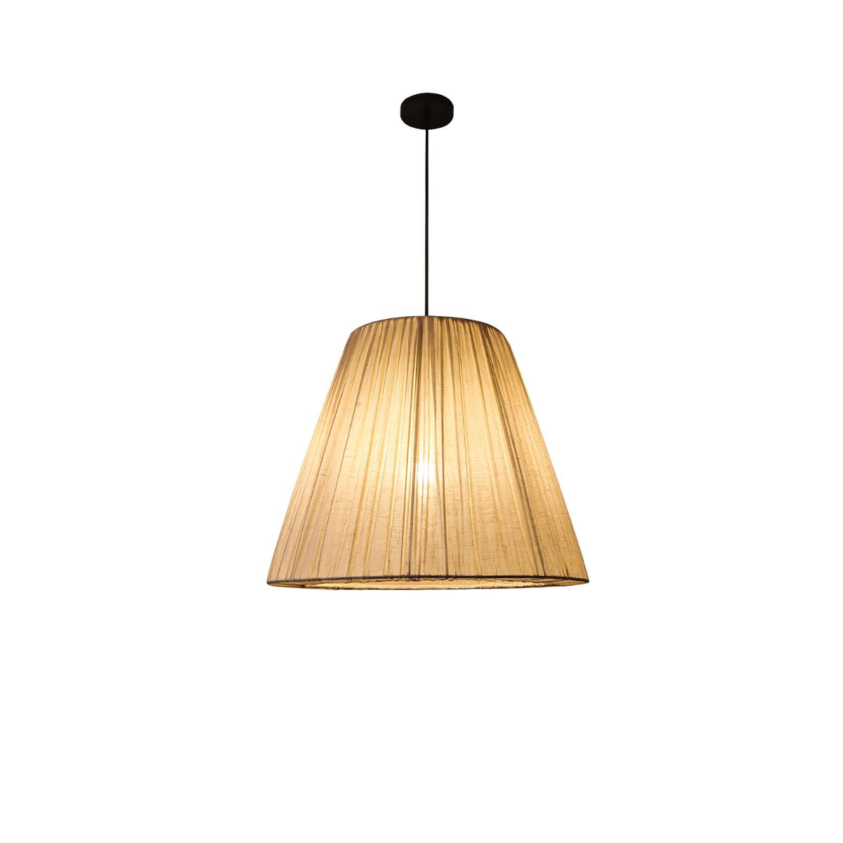 Docan wisząca lampa retro z płótna