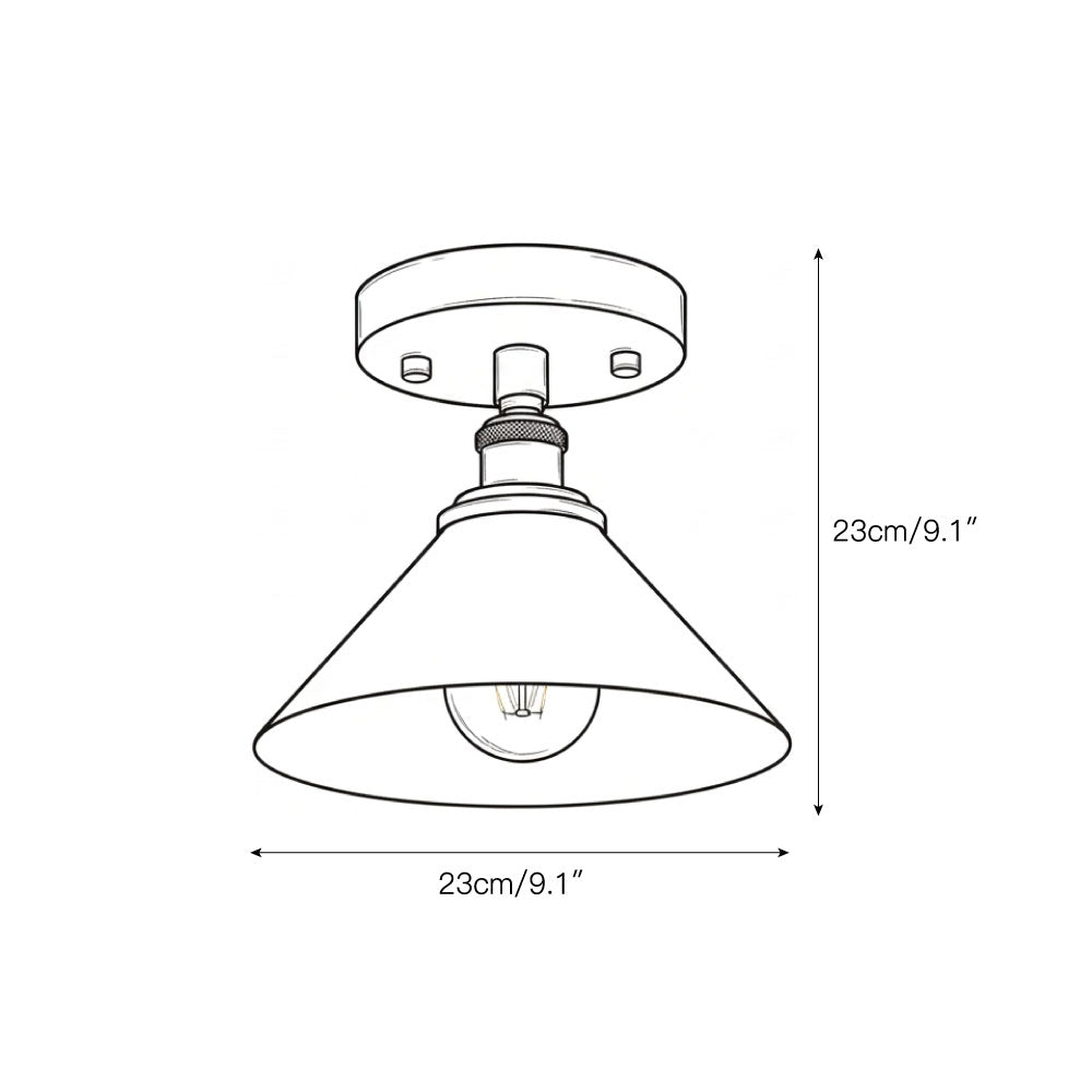 Aureleon minimalistyczna lampa sufitowa z miedzi