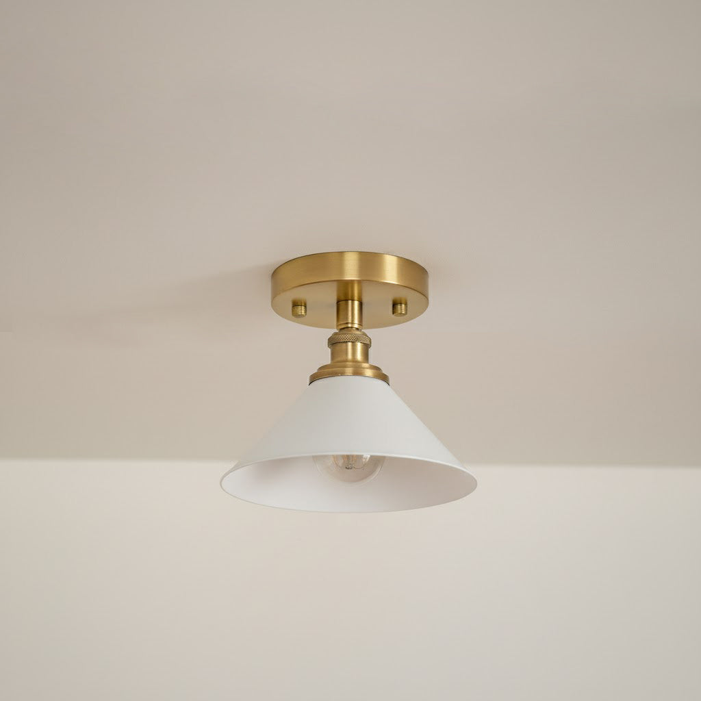 Aureleon minimalistyczna lampa sufitowa z miedzi
