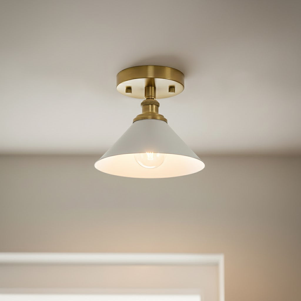 Aureleon minimalistyczna lampa sufitowa z miedzi