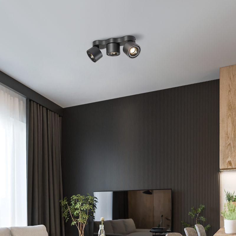 Nylaeara trzypunktowa rotacyjna składana lampa sufitowa