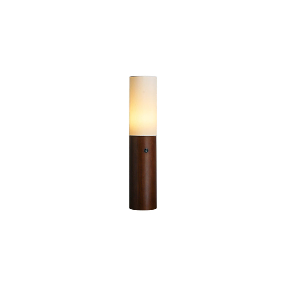 Viraalia kolumnowa lampa stojąca z drewna