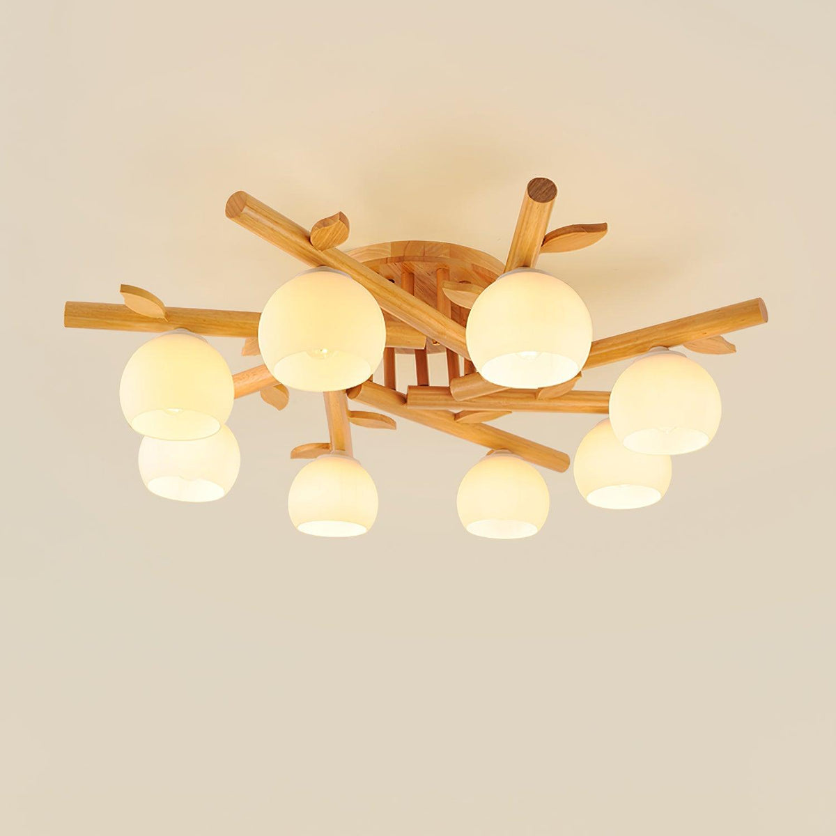 Willow minimalistyczna lampa sufitowa z drewna