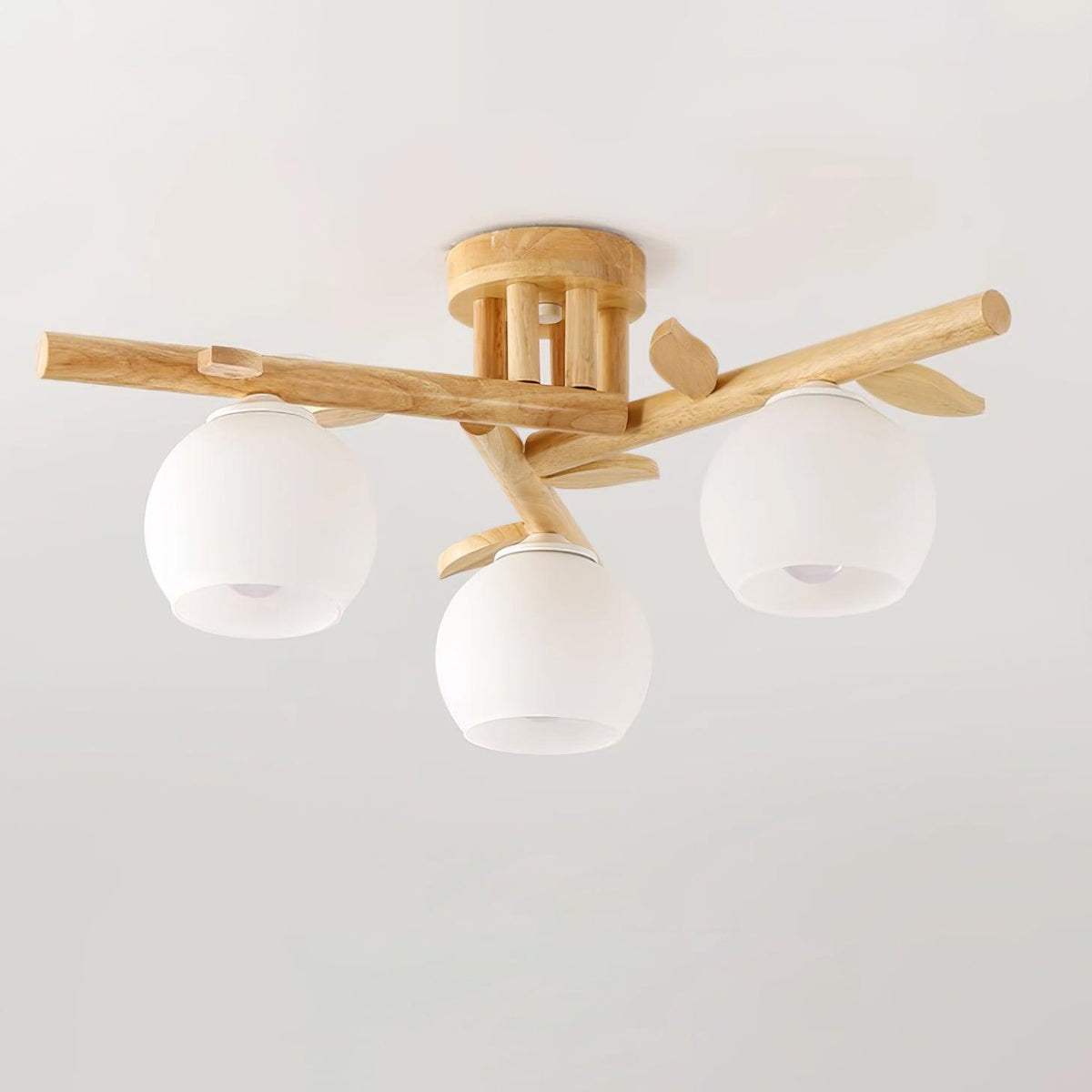 Willow minimalistyczna lampa sufitowa z drewna