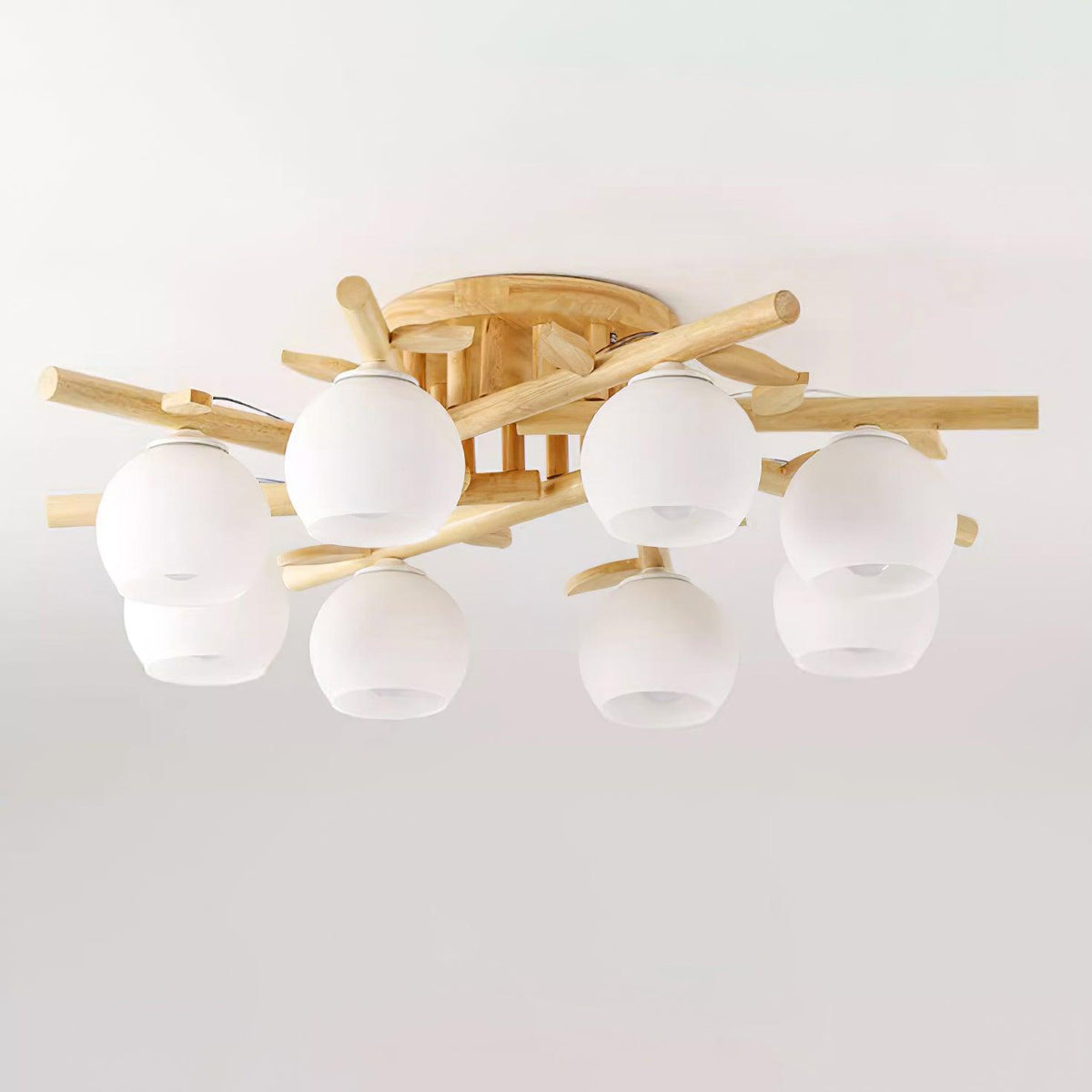 Willow minimalistyczna lampa sufitowa z drewna