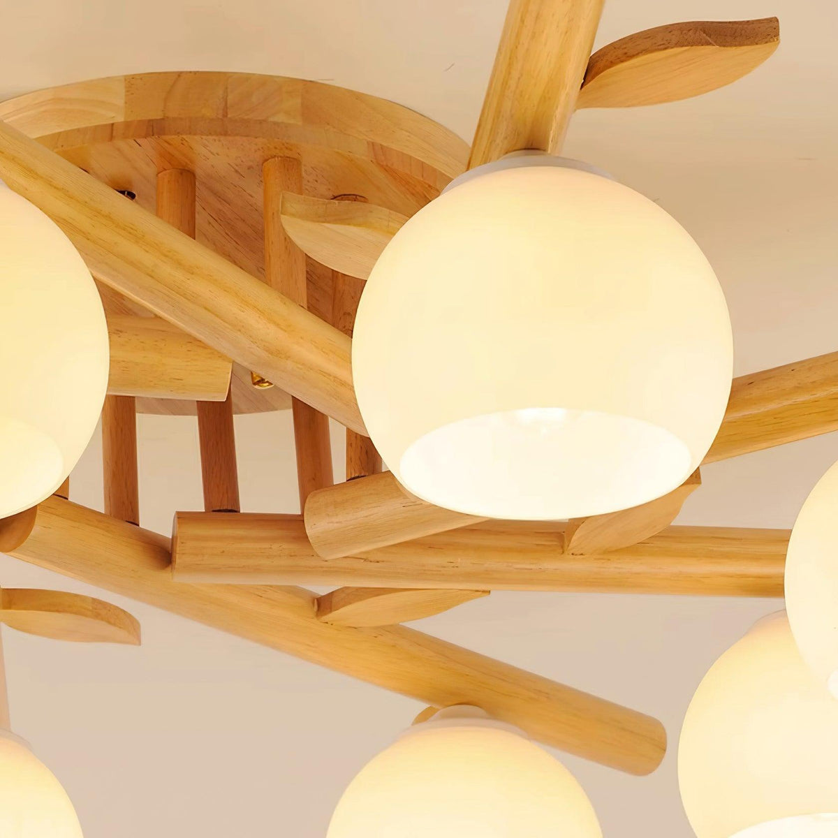 Willow minimalistyczna lampa sufitowa z drewna
