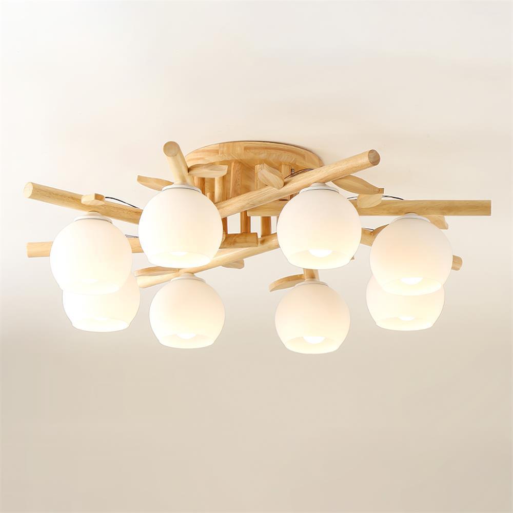 Willow minimalistyczna lampa sufitowa z drewna