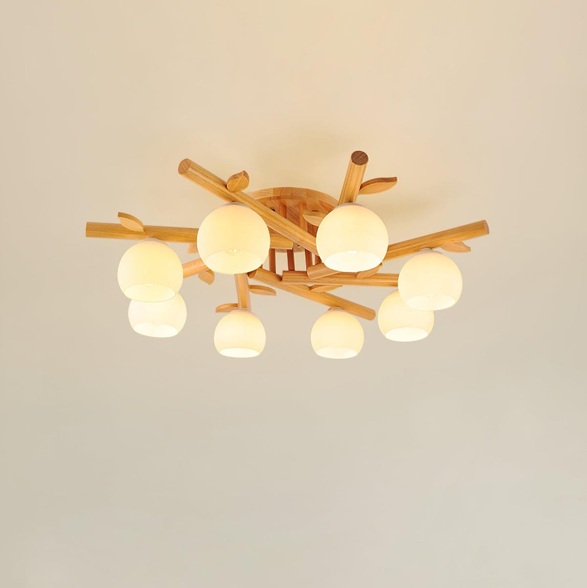 Willow minimalistyczna lampa sufitowa z drewna
