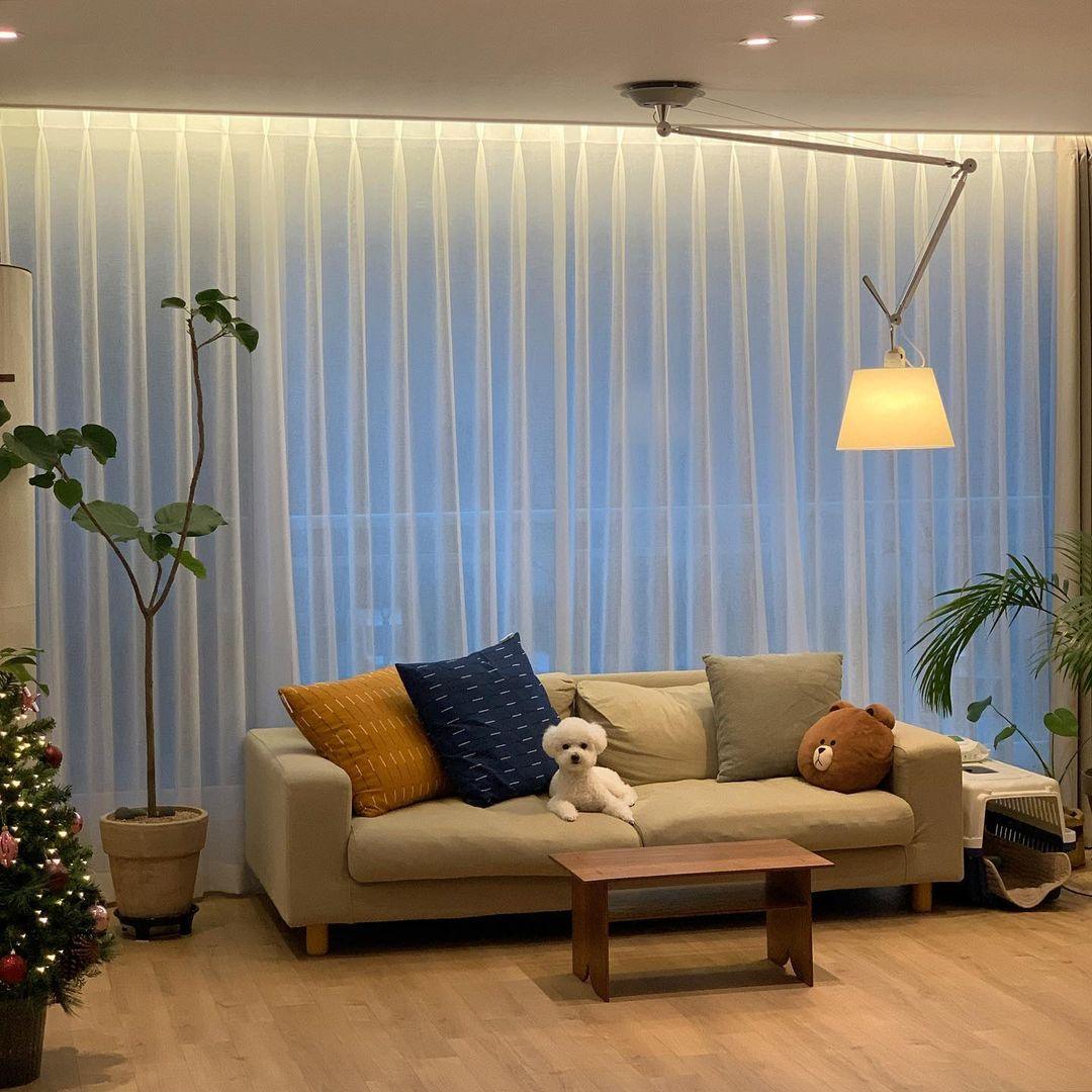 Avice wisząca lampa sufitowa z płótna w chromie i bieli