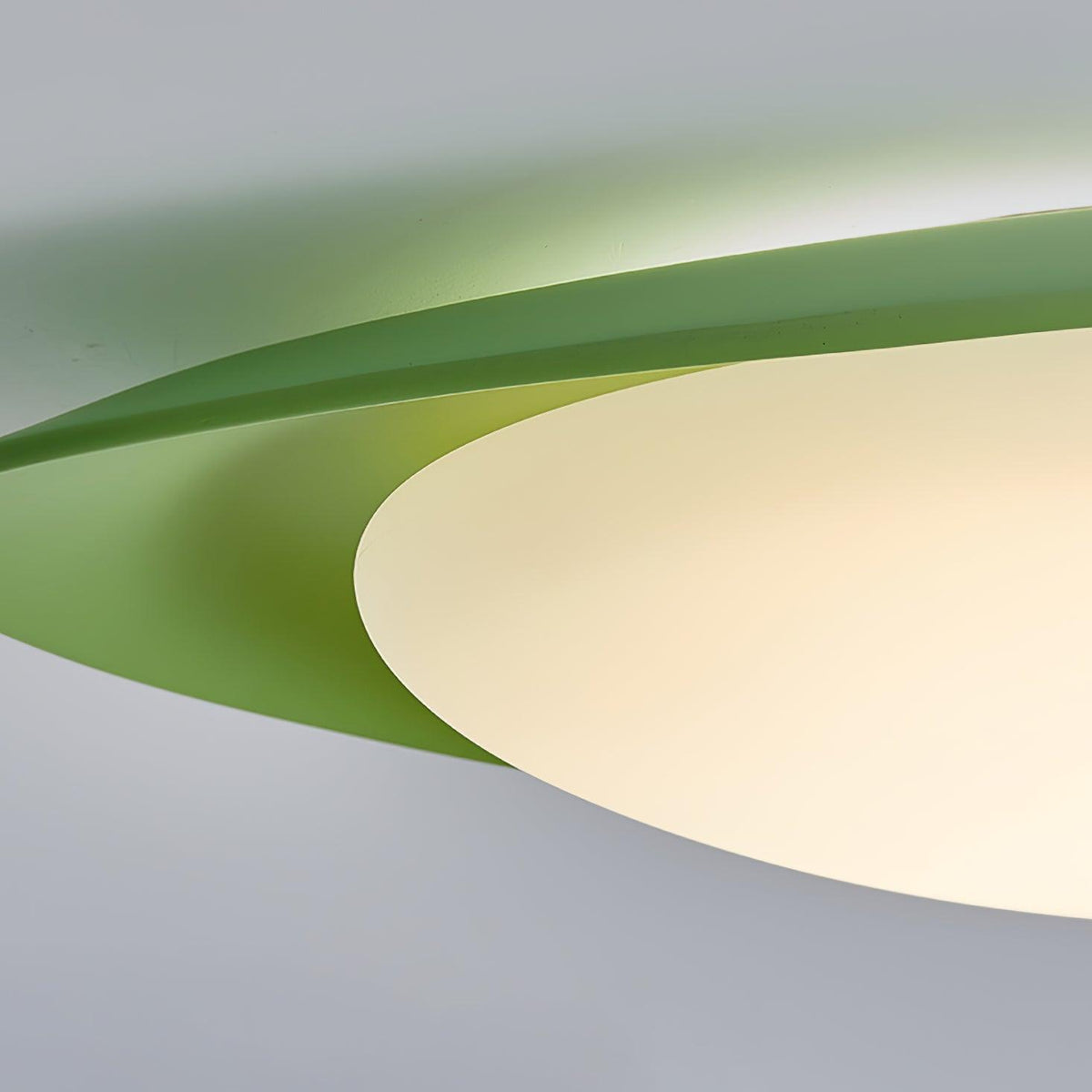 Blex lampa sufitowa w kolorze zielonym z beżowym kształtem kamieni
