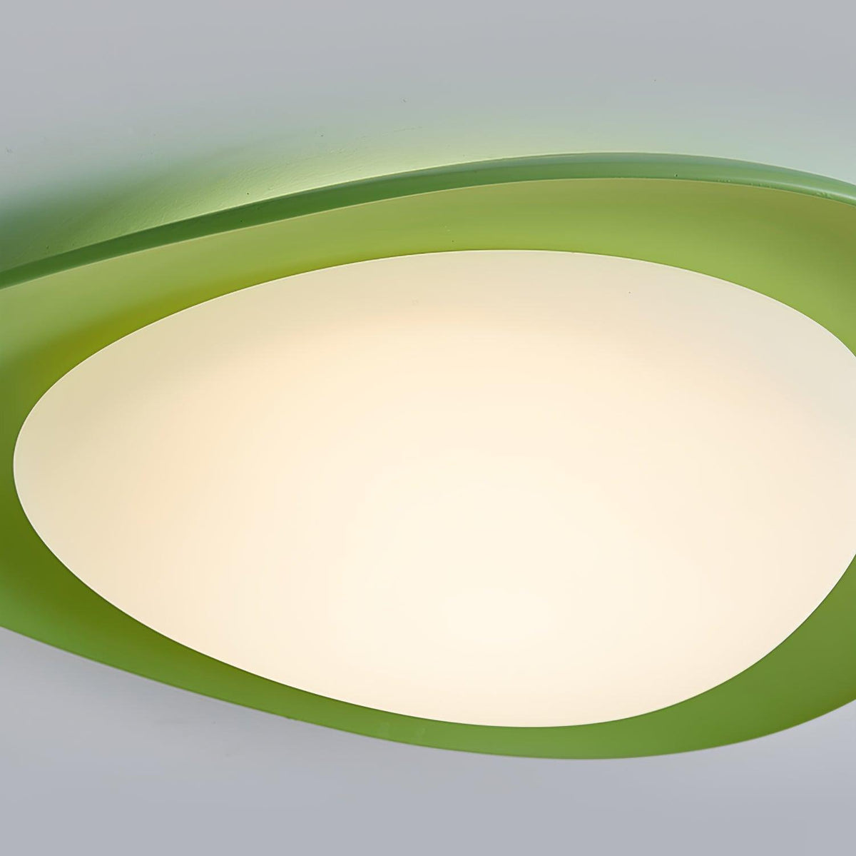 Blex lampa sufitowa w kolorze zielonym z beżowym kształtem kamieni