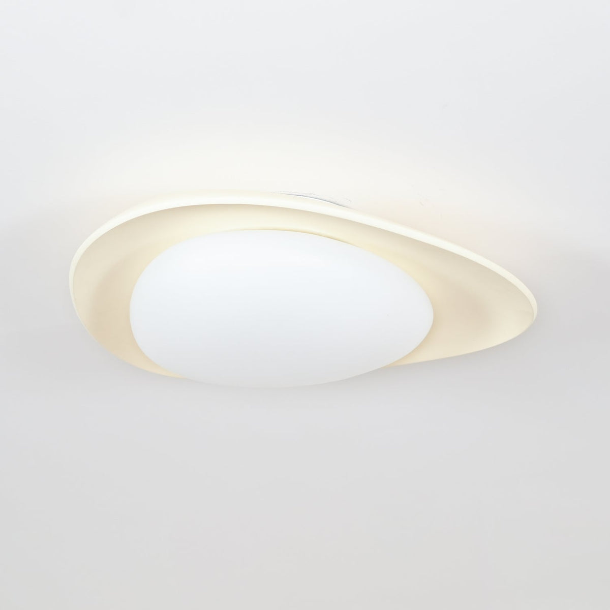 Blex lampa sufitowa w kolorze zielonym z beżowym kształtem kamieni