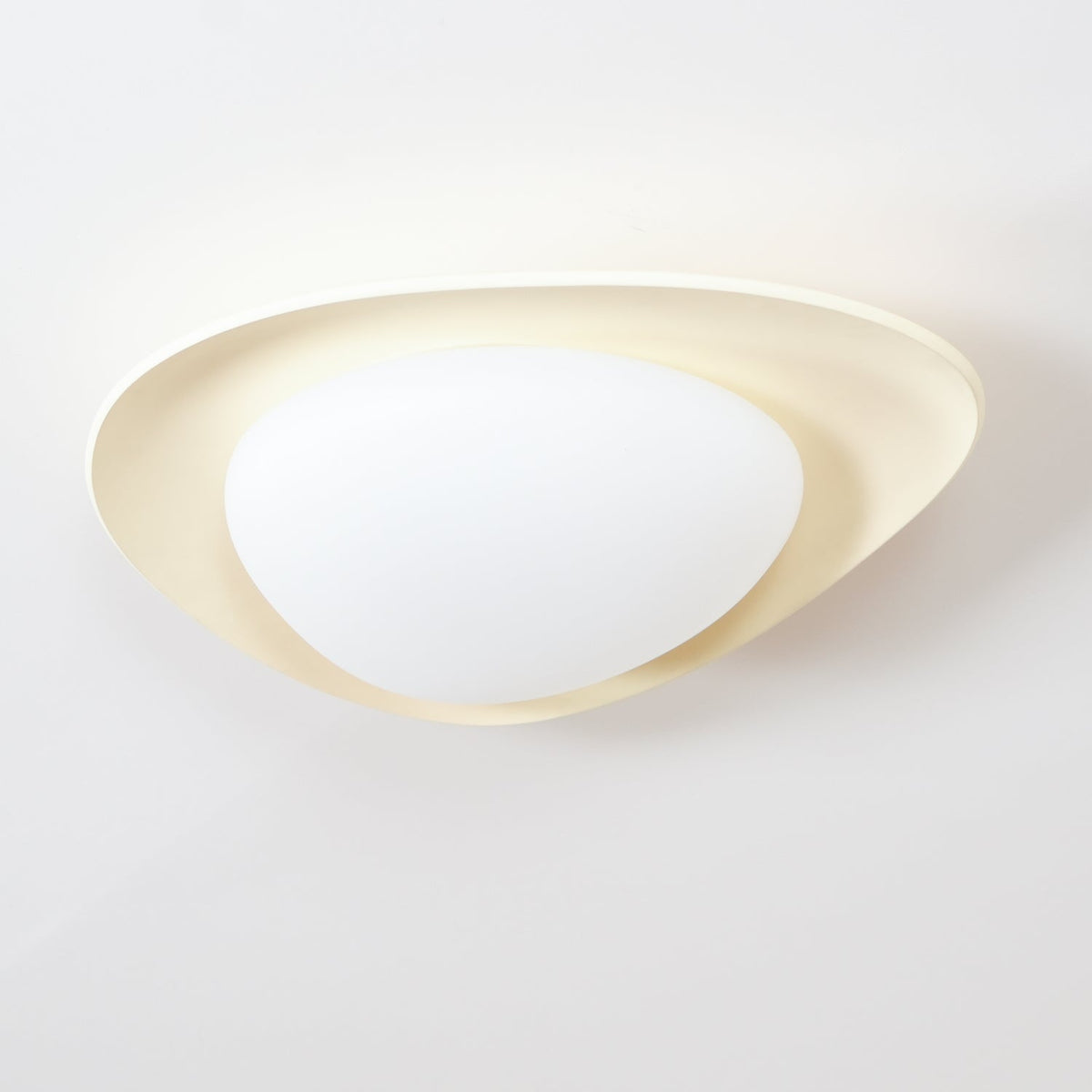 Blex lampa sufitowa w kolorze zielonym z beżowym kształtem kamieni