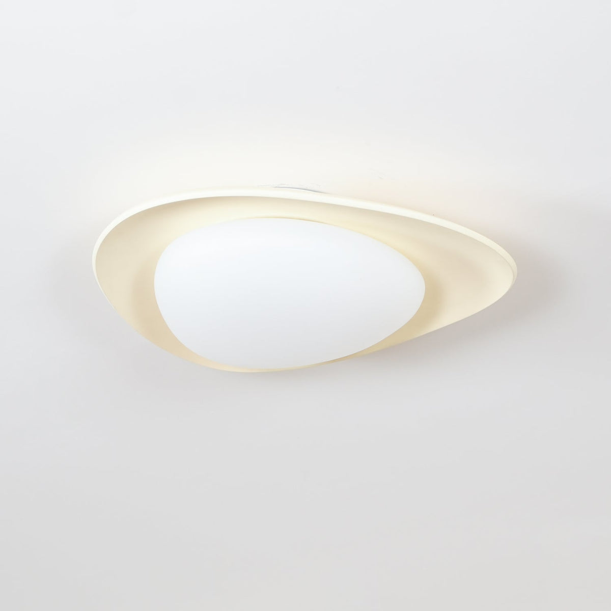 Blex lampa sufitowa w kolorze zielonym z beżowym kształtem kamieni
