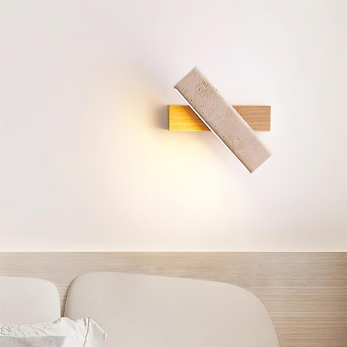Novra Travertine Rotating Kinkiet
