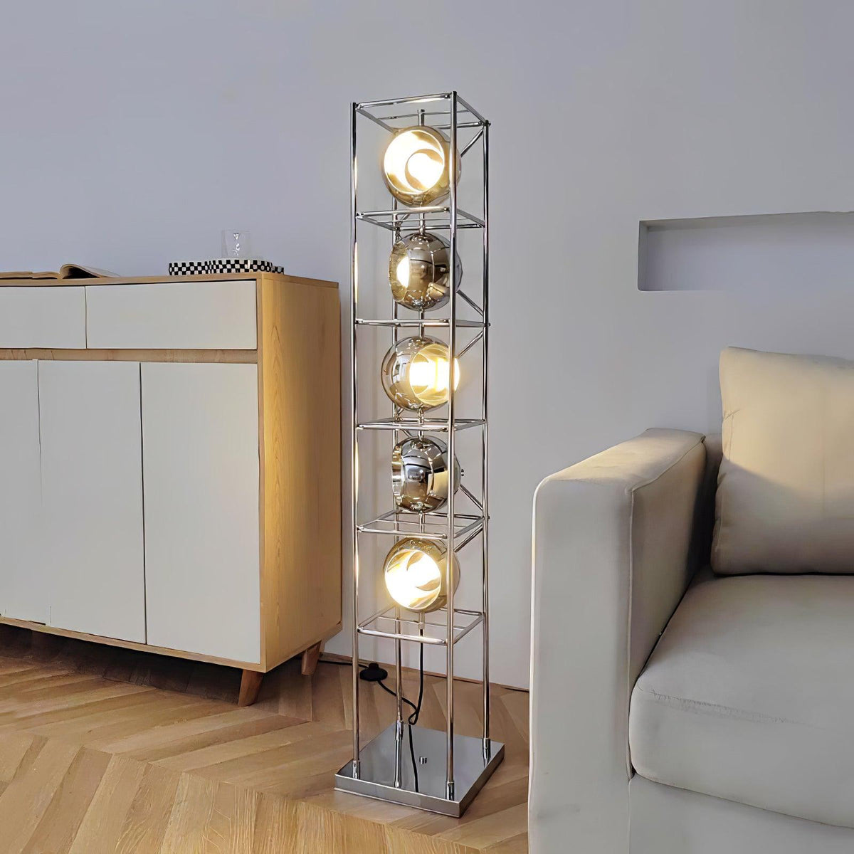 Halvor zewnętrzna lampa stojąca przemysłowa