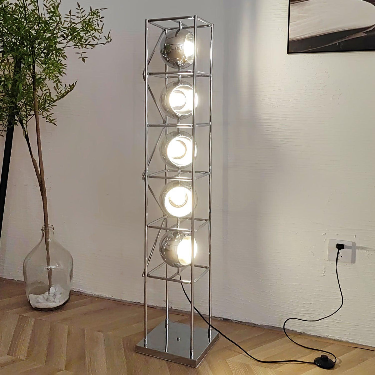 Halvor zewnętrzna lampa stojąca przemysłowa