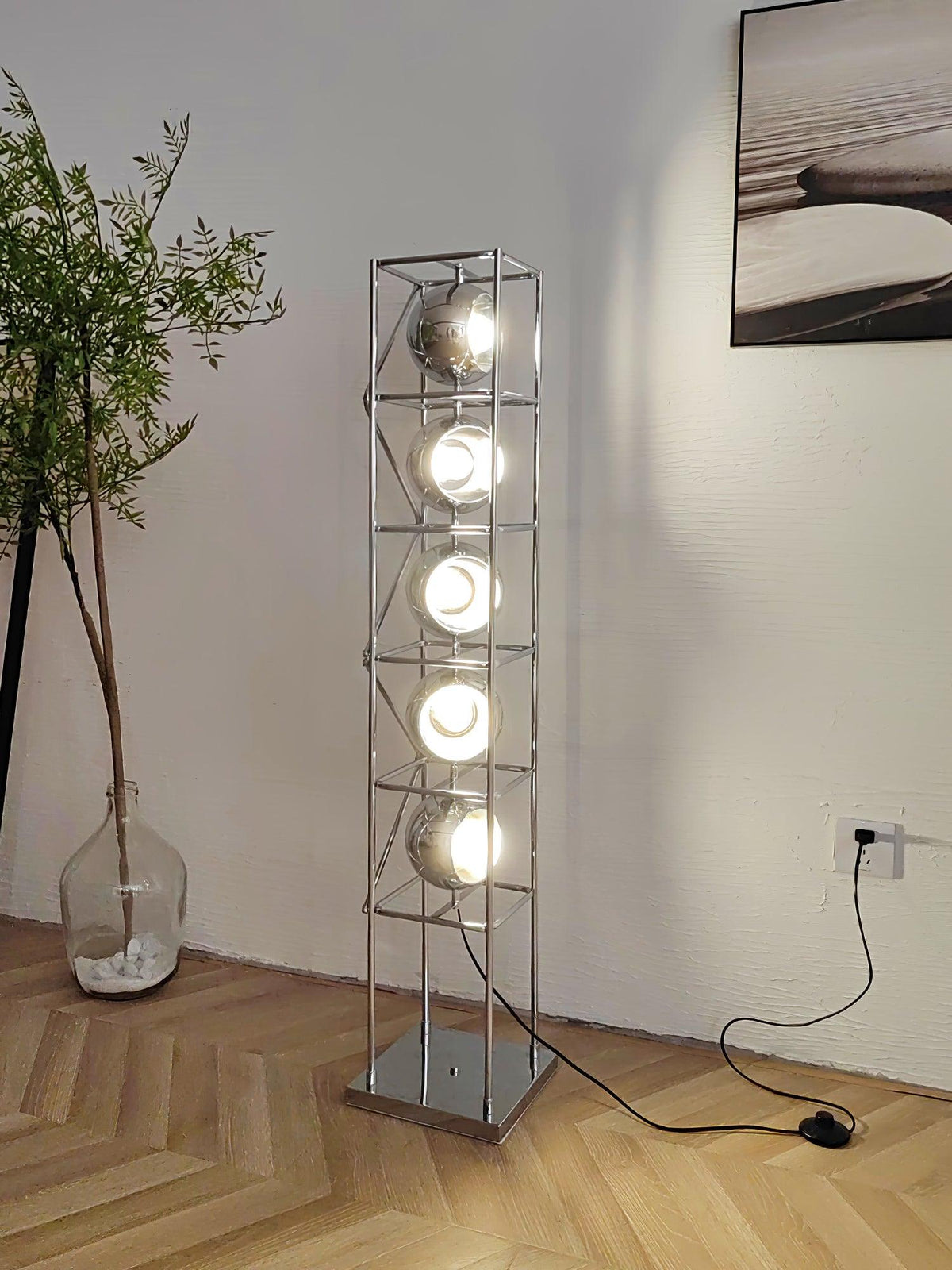 Halvor zewnętrzna lampa stojąca przemysłowa