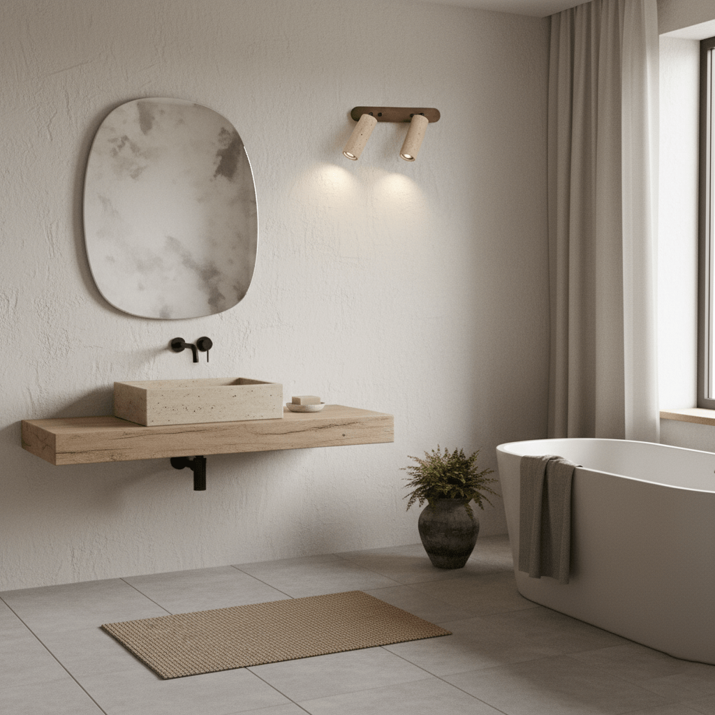Sereise Travertine Beam kinkiet