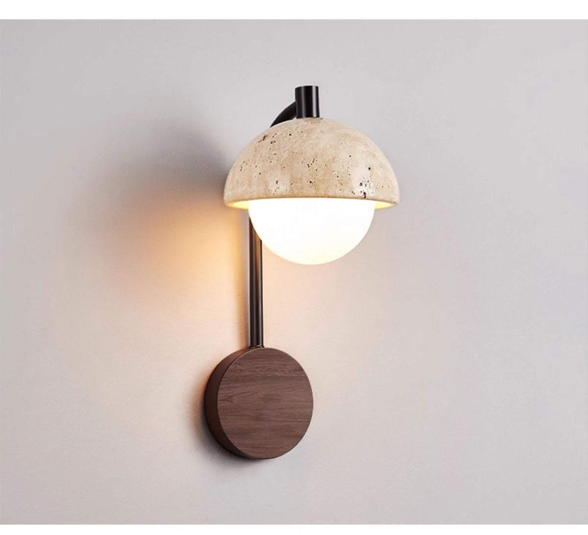 Travertine Swing Arm Kinkiet