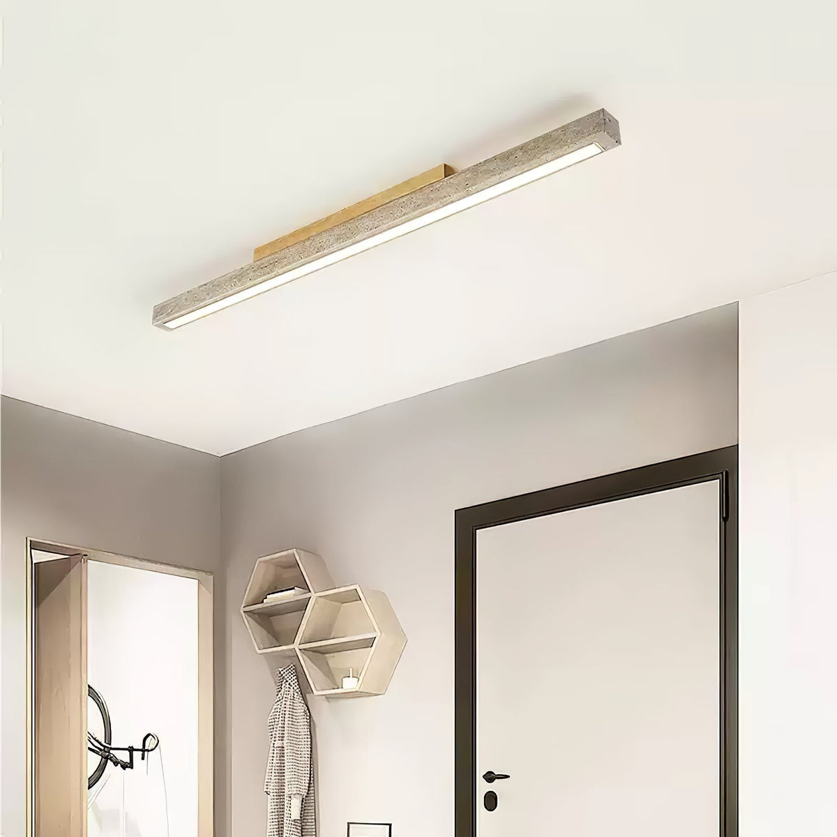 Valinian minimalistyczna lampa sufitowa liniowa z tawerninem