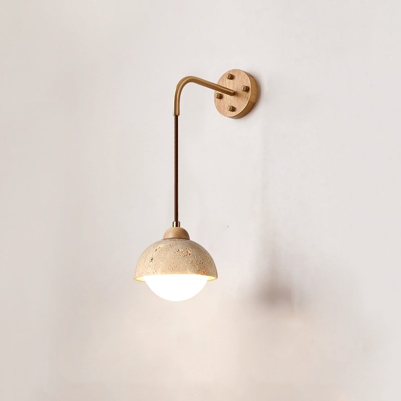 Travertine Swing Arm Kinkiet