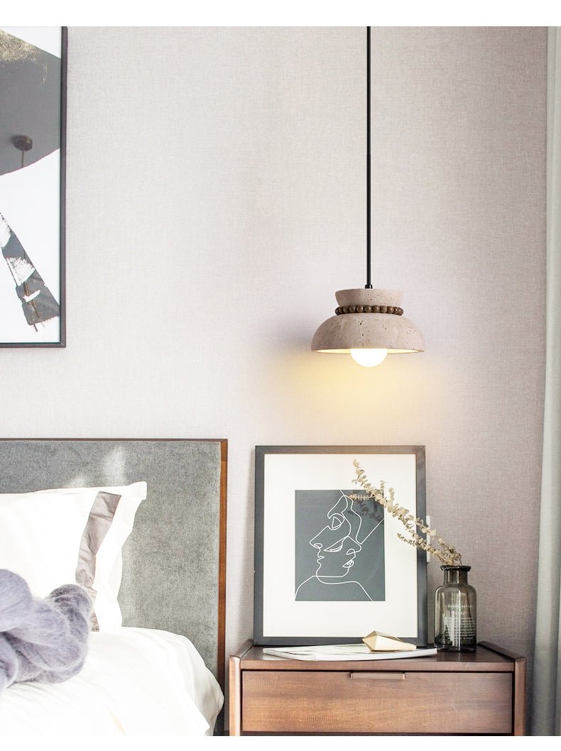 Selenise wisząca lampa Bead Halo ze szkła matowego