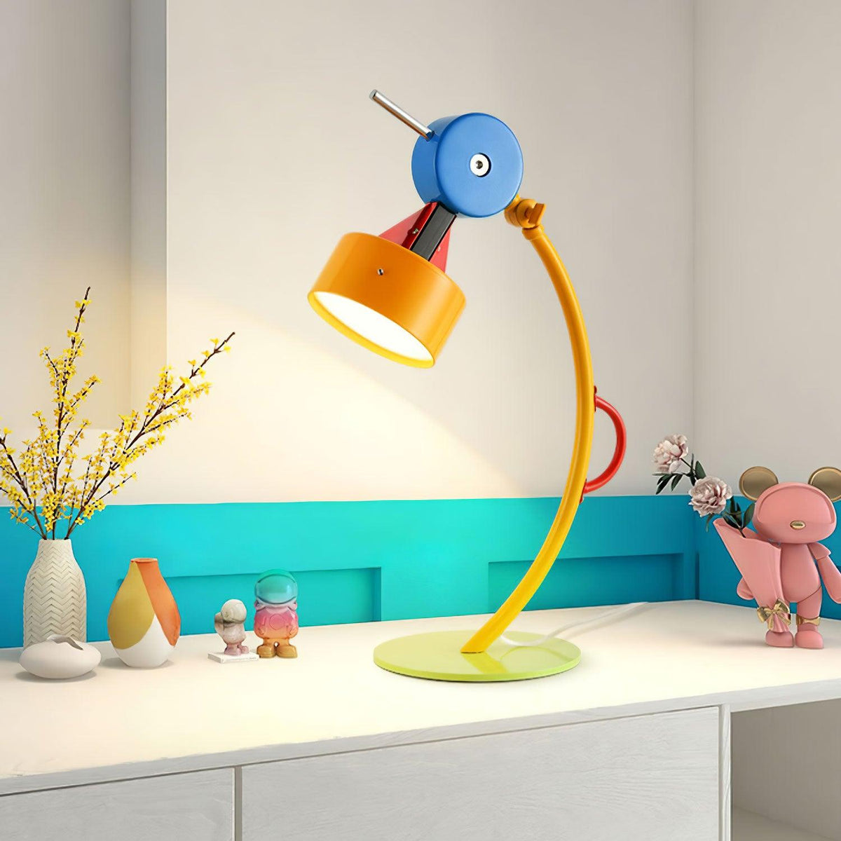 Niraneria artystyczna lampa stołowa z akrylu