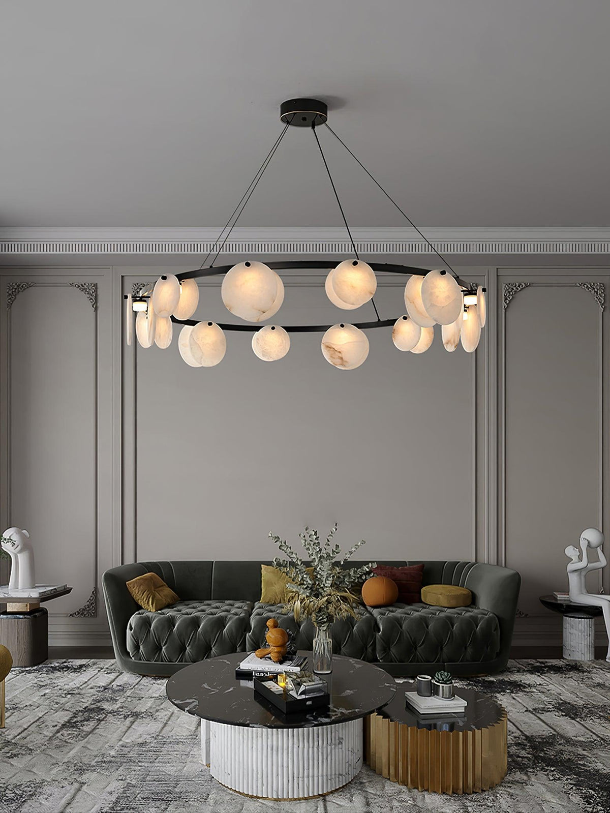 Jase Alabaster żyrandol