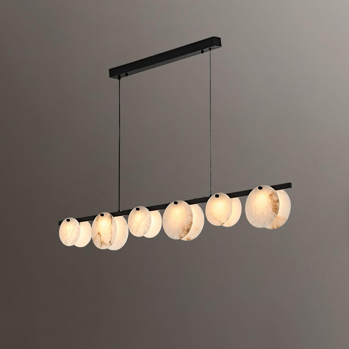 Olirel liniowa lampa wisząca Alabaster