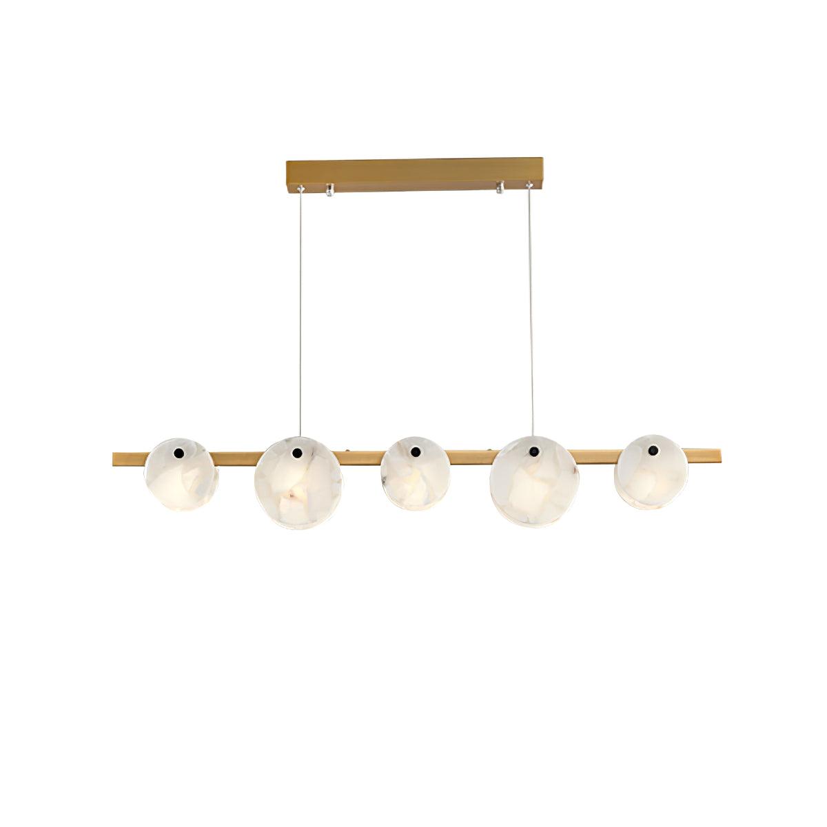 Olirel liniowa lampa wisząca Alabaster
