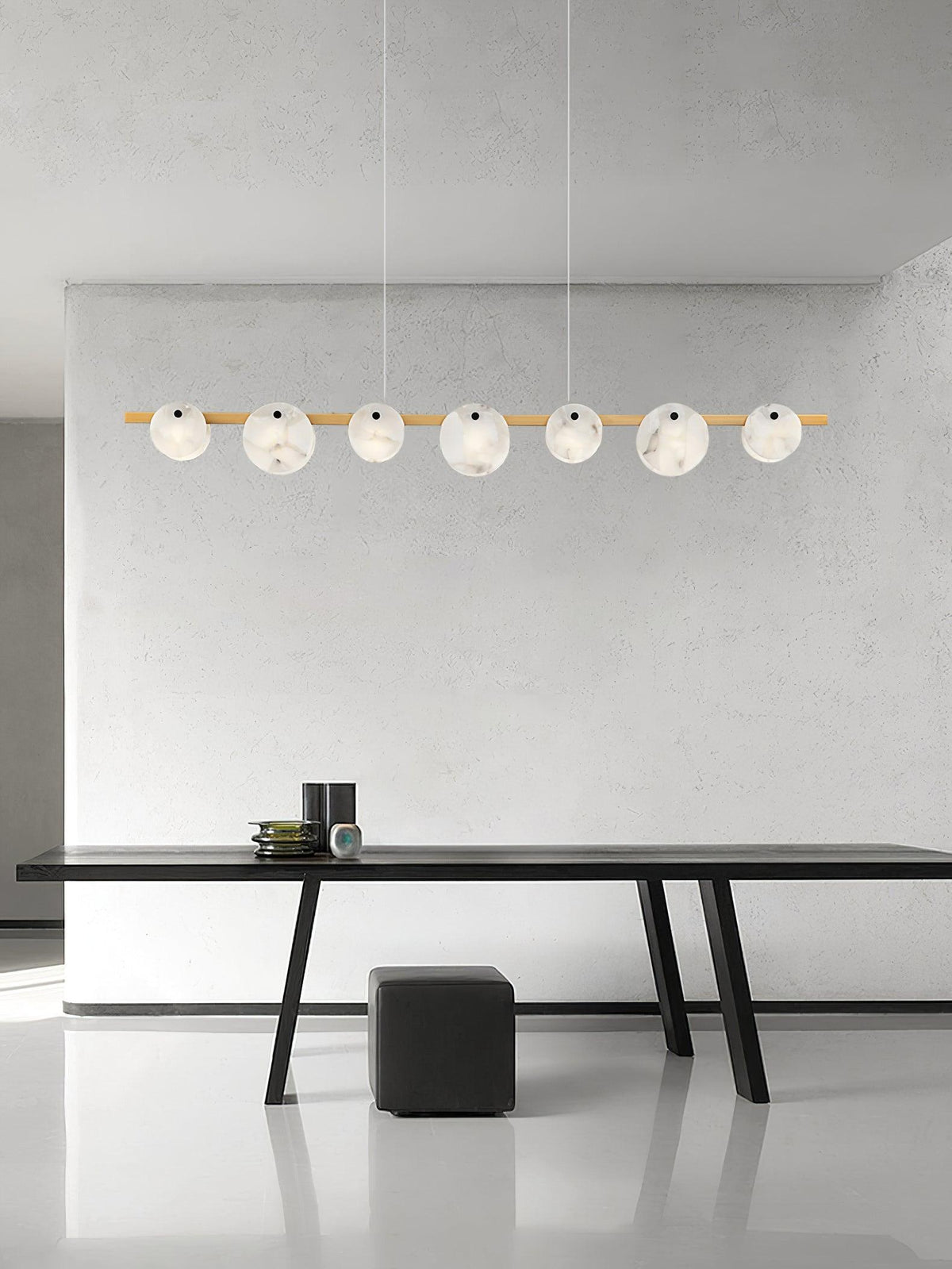 Olirel liniowa lampa wisząca Alabaster