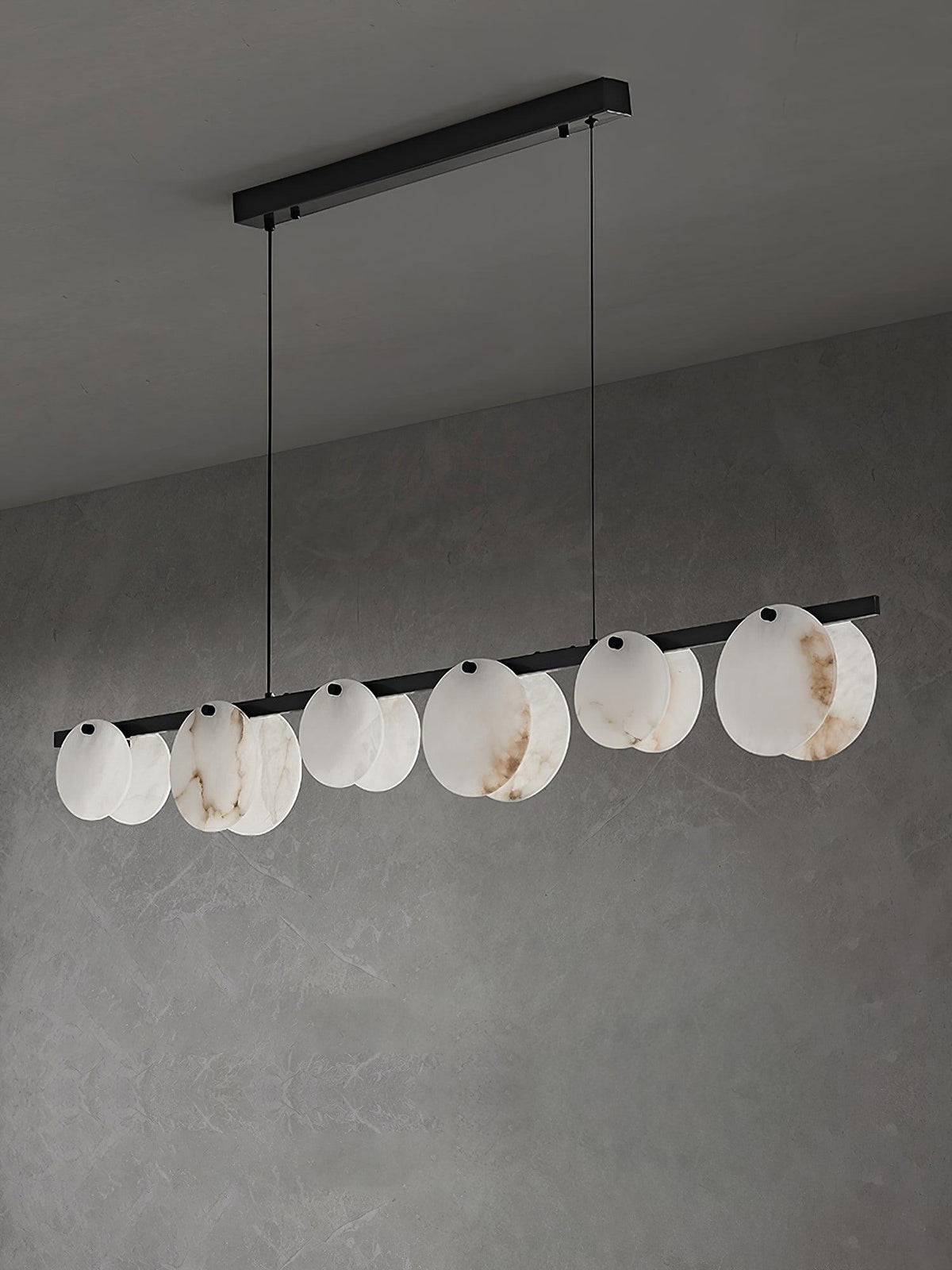Olirel liniowa lampa wisząca Alabaster