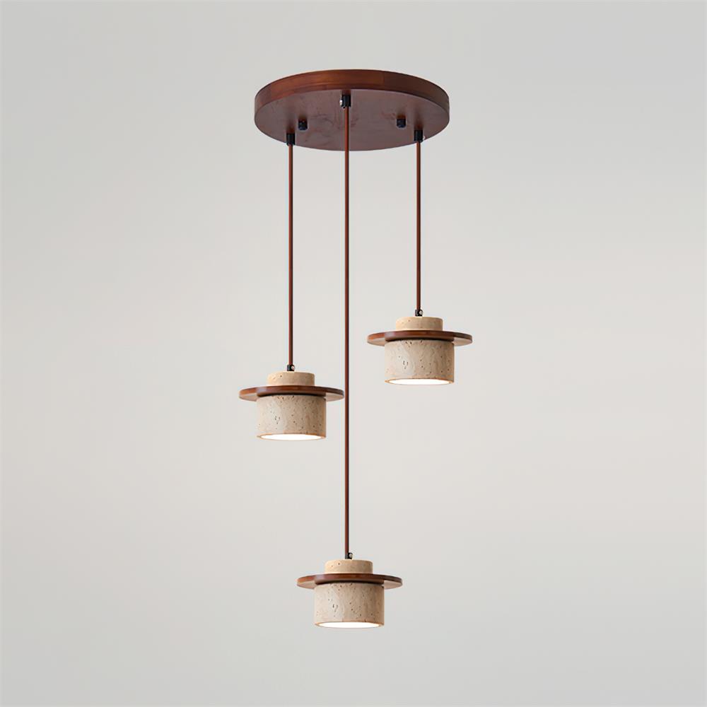 Eluno zestaw lamp wiszących Travertine