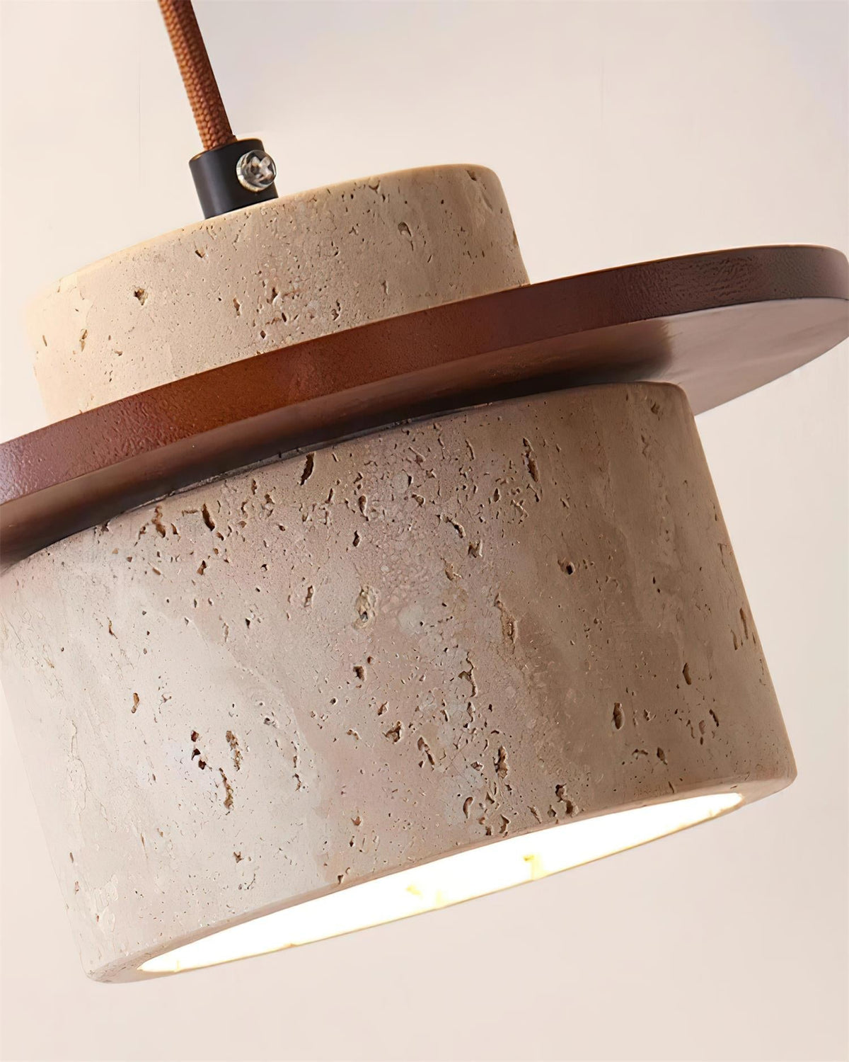Eluno zestaw lamp wiszących Travertine