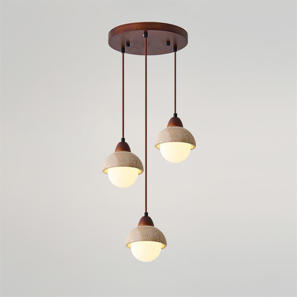 Eluno zestaw lamp wiszących Travertine
