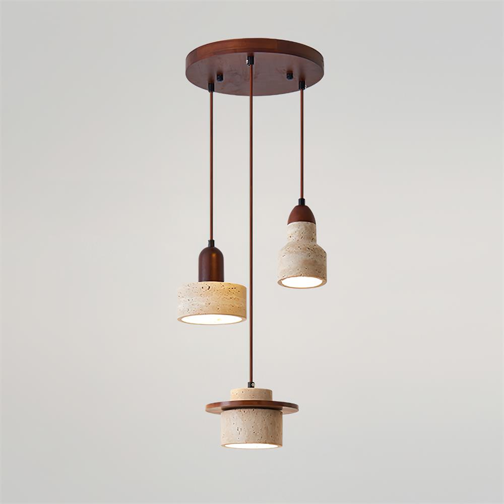 Eluno zestaw lamp wiszących Travertine