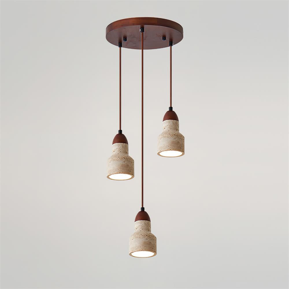Eluno zestaw lamp wiszących Travertine